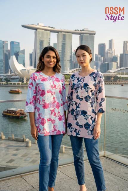 Ossm style 198 short top wholesale kurti manufacturers with my brand name